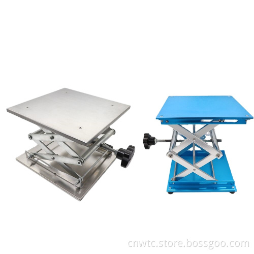 Aluminum Lab Jack and Stainless Steel Lifting Platform: Laboratory Equipment for Precision Handling